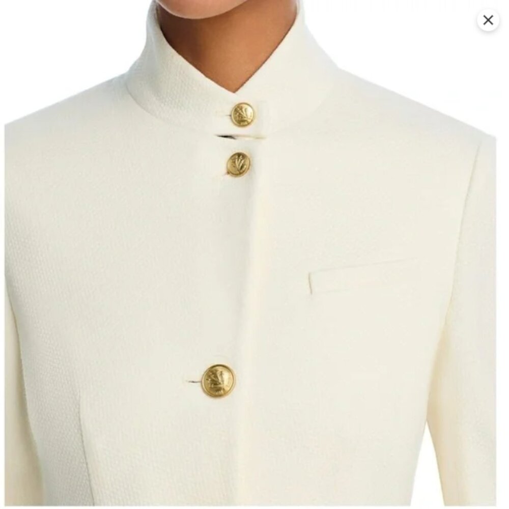 NWT rag & bone Slade Textured Knit Blazer Jacket Off White retro - Picture 6 of 10